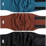 Leekalos Male?Dog?Diapers (3 Pack), High Absorbing Dog?Belly?Bands?for?Male?Dogs, Washable Reusable Dog?Male?Wraps (Bee, X-Large)